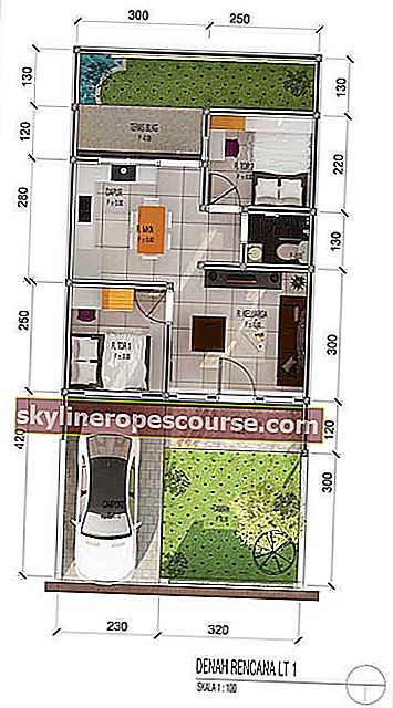 간단한 미니멀리스트 집 계획 및 스케치 6x12