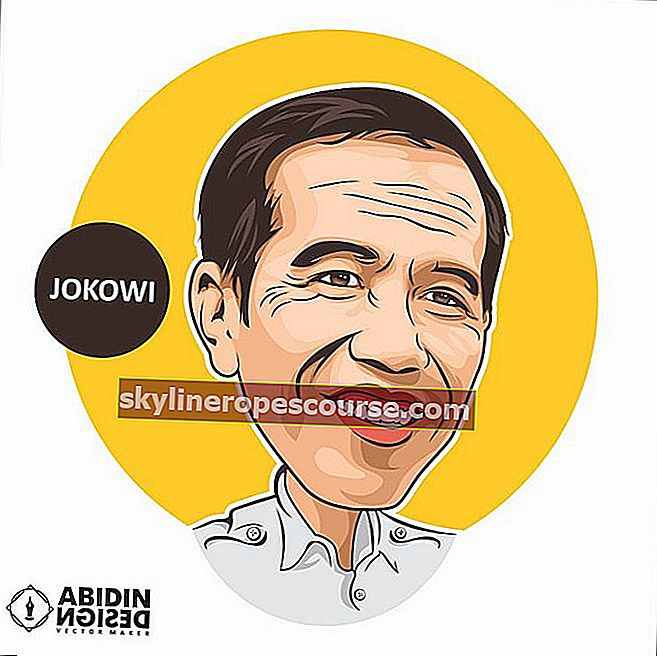 Cool tecknad bild av president Jokowi