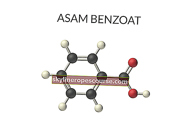 Kemijska formula benzojeve kiseline