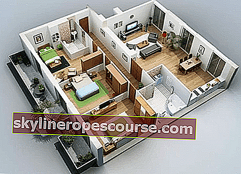 minimalistički dizajn kuće s 3 spavaće sobe
